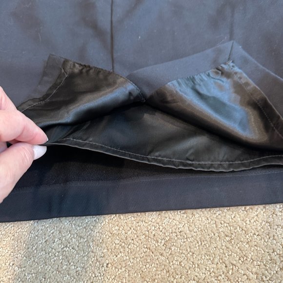 H Hilfiger Skirt Wool Blend Career Leather Accents Office Siren Minimal Size 8 - Picture 11 of 11